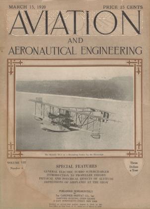 Aviation and Aeronaution Engineering, Page: 137 - MARCH 15, 1920 | Aviation Week
