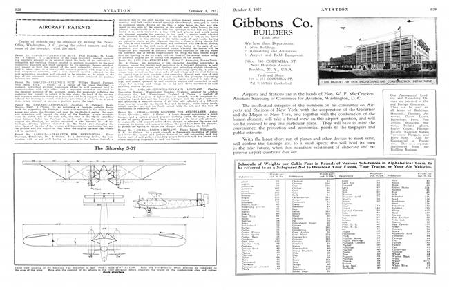 The Sikorsky S-37, Page: 828 - OCTOBER 3, 1927 | Aviation Week