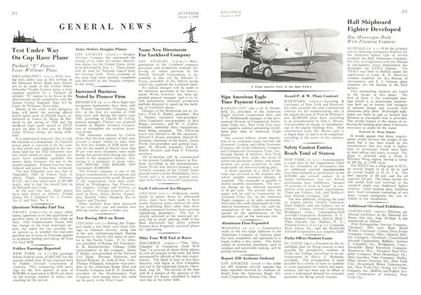 Additional Cleveland Exhibitors, Page: 273 - August 3, 1929 | Aviation Week