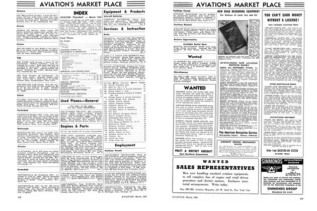 Aviation's Market Place, Page: 258 - MARCH 1942 | Aviation Week