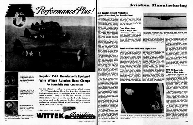 Furniture Firms Will Build Light Plane, Page: 293 - July, 1943 | Aviation Week