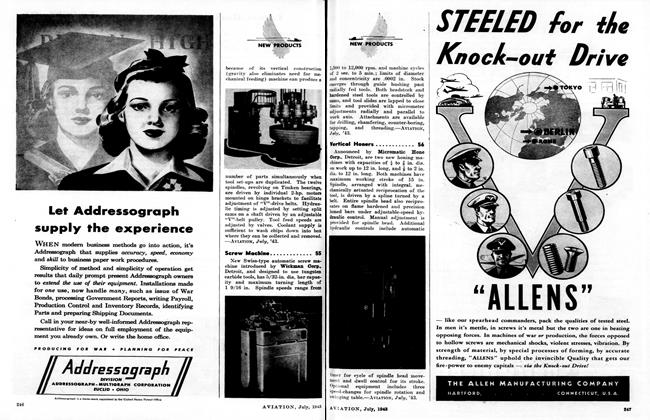 THE ALLEN MANUFACTURING COMPANY, Page: 247 - July, 1943 | Aviation Week