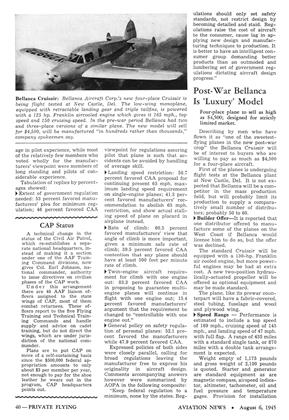Post-war Bellanca Is 'luxury’ Model, Page: 40 - AUG. 6, 1945 | Aviation Week