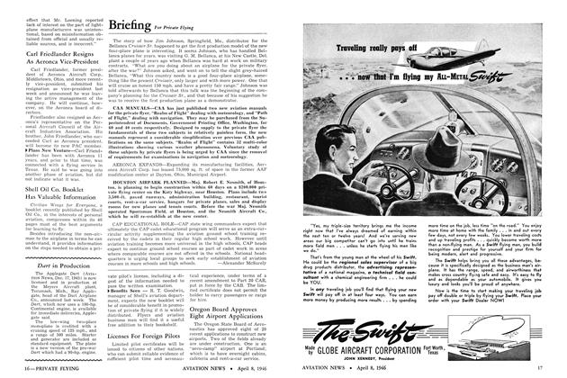 Briefing for Private Flying, Page: 16 - APRIL 8, 1946 | Aviation Week