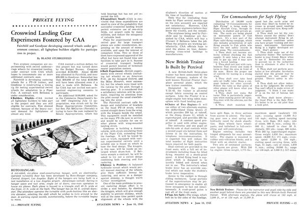 Crosswind Landing Gear Experiments Fostered By Caa, Page: 14 - JUNE 10, 1946 | Aviation Week