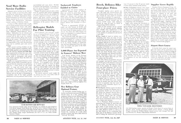 Beech, Bellanca Hike Four-place Prices, Page: 39 - JULY 28, 1941 | Aviation Week