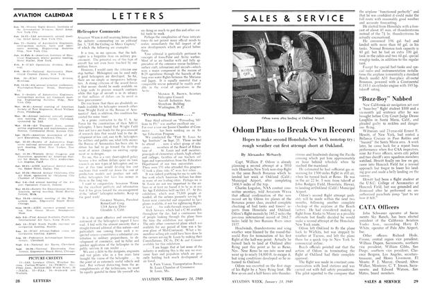 “Buzz-boy” Nabbed, Page: 29 - JANUARY 24, 1949 | Aviation Week