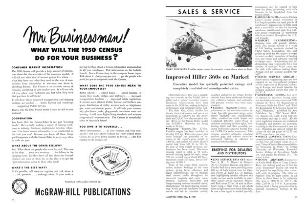 Improved Hiller 360s on Market, Page: 35 - MAY 8, 1950 | Aviation Week