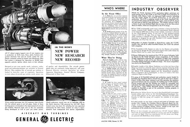 Industry Observer, Page: 11 - FEB. 12, 1951 | Aviation Week