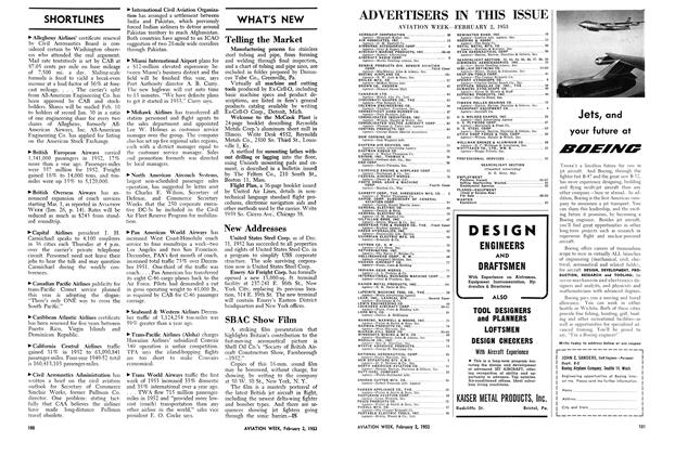 Boeing Airplane Company: Boeing, Page: 101 - FEB. 2, 1953 | Aviation Week