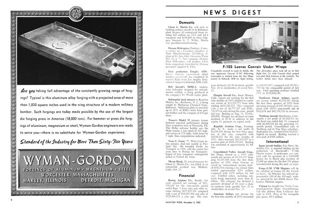 News Digest, Page: 7 - NOV. 2, 1953 | Aviation Week
