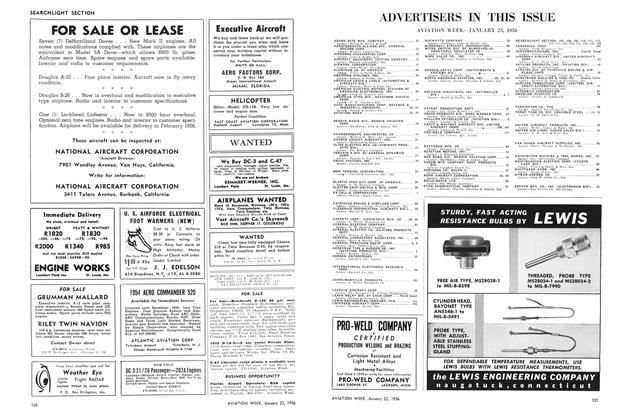 The Lewis Engineering Company, Page: 121 - JANUARY 23, 1956 | Aviation Week