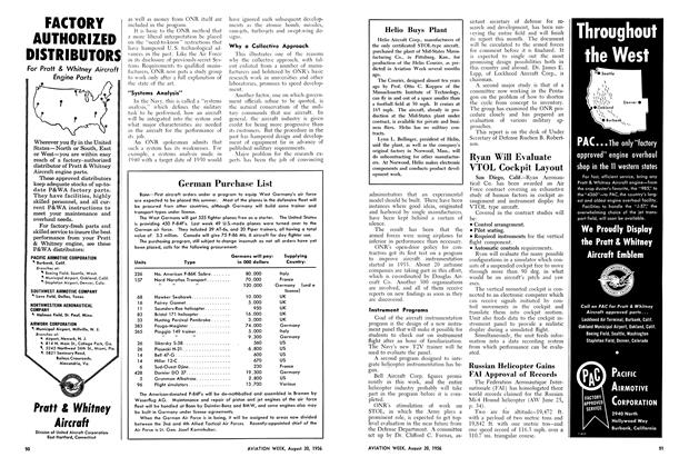 Helio Buys Plant, Page: 91 - August 20, 1956 | Aviation Week