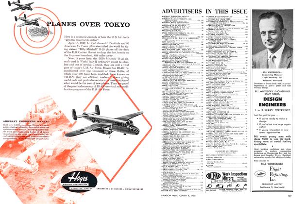 Advertisement, Page: 169 - October 8, 1956 | Aviation Week