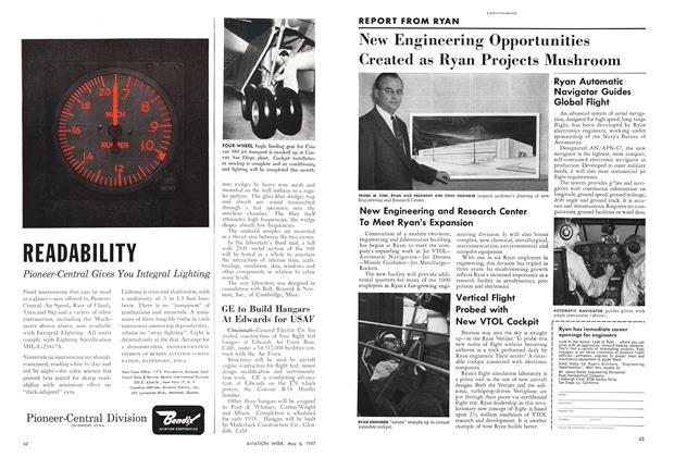 Ge to Build Hangars at Edwards for Usaf, Page: 62 - May 6, 1957 | Aviation Week