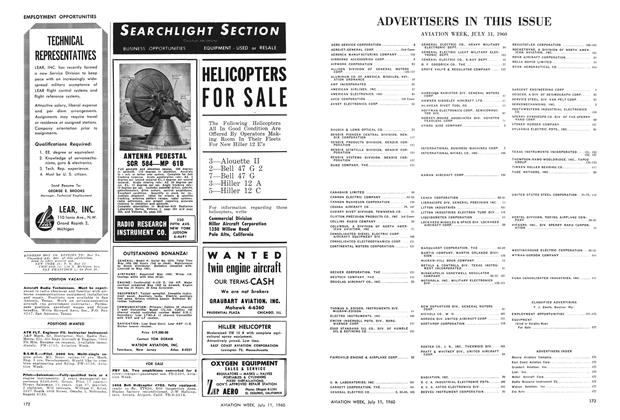 Searchlight Section, Page: 172 - July 11, 1960 | Aviation Week