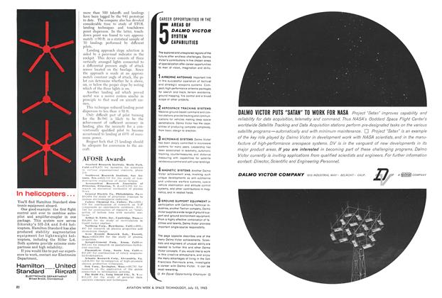 Advertisement: Dalmo Victor System, Page: 80 - July 15, 1963 | Aviation Week