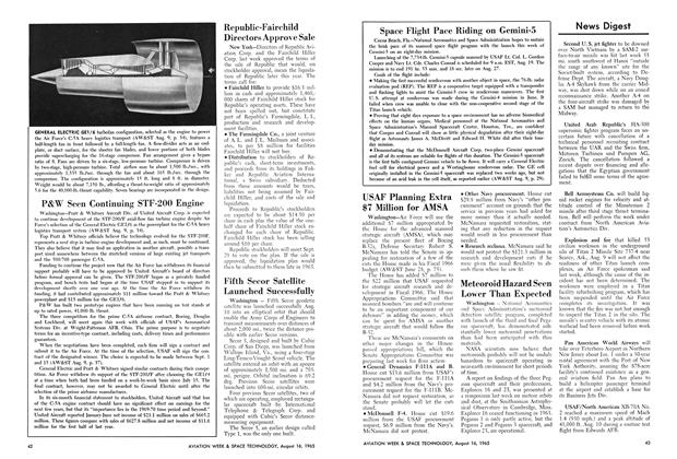 P&w Seen Continuing Stf-200 Engine, Page: 42 - August 16, 1965 | Aviation Week
