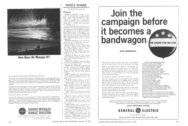 General Electric, Page: 129 - September 13, 1965 | Aviation Week
