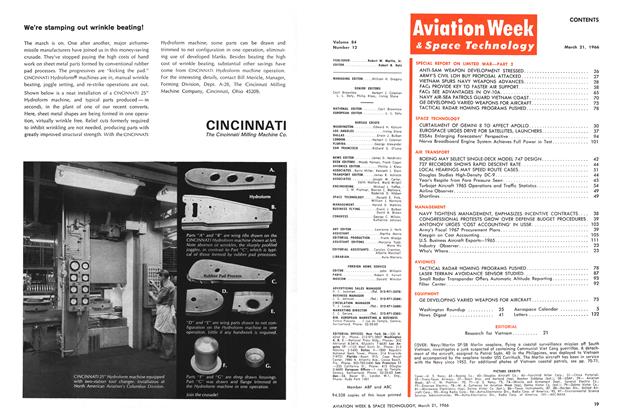 Picture Credits, Page: 19 - March 21, 1966 | Aviation Week