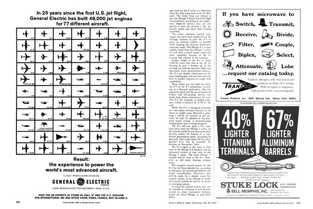 General Electric, Page: 262 - May 29, 1967 | Aviation Week