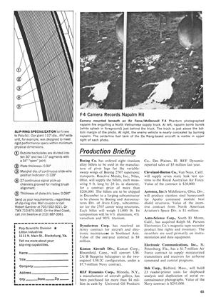 Production Briefing, Page: 65 - August 28, 1967 | Aviation Week