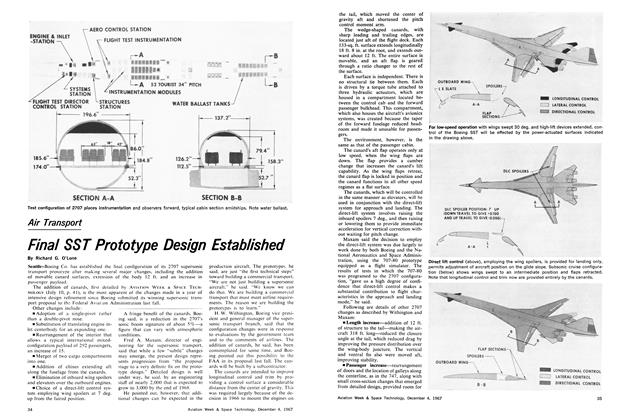Final SST Prototype Design Established, Page: 34 - December 4, 1967 | Aviation Week