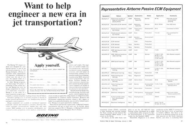 Representative Airborne Passive Ecm Equipment, Page: 57 - January 1, 1968 | Aviation Week