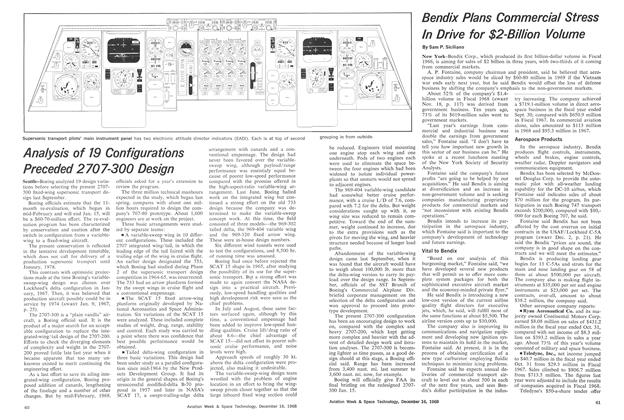 Analysis of 19 Configurations Preceded 2707-300 Design, Page: 60 - December 16, 1968 | Aviation Week