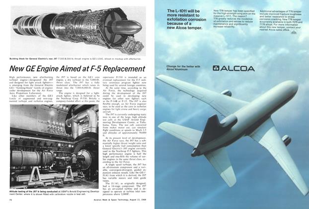New Ge Engine Aimed at F-5 Replacement, Page: 72 - August 11, 1969 | Aviation Week