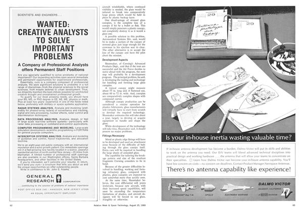 Dalmo Victor, Page: 63 - August 25, 1969 | Aviation Week