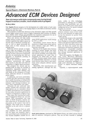 Advanced Ecm Devices Designed, Page: 67 - September 8, 1969 | Aviation Week