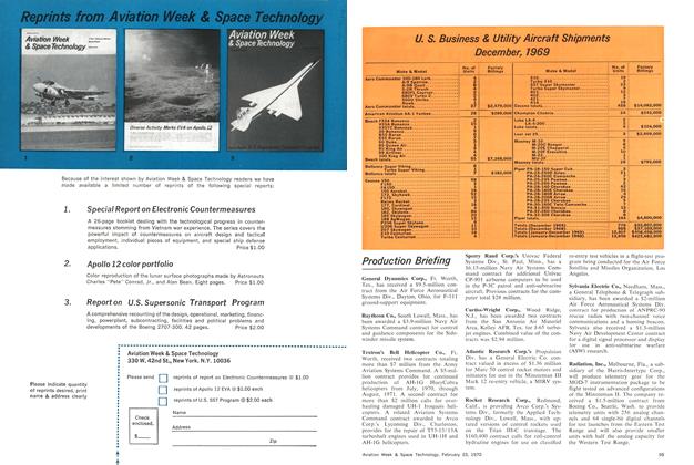Advertisement, Page: 94 - February 23, 1970 | Aviation Week