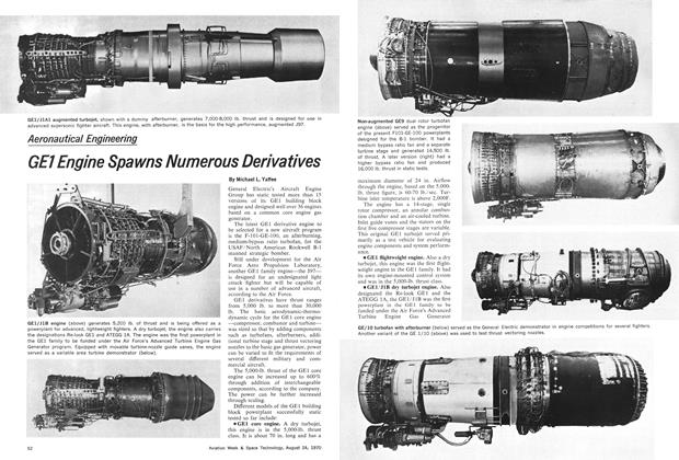 Ge1 Engine Spawns Numerous Derivatives, Page: 52 - August 24, 1970 | Aviation Week