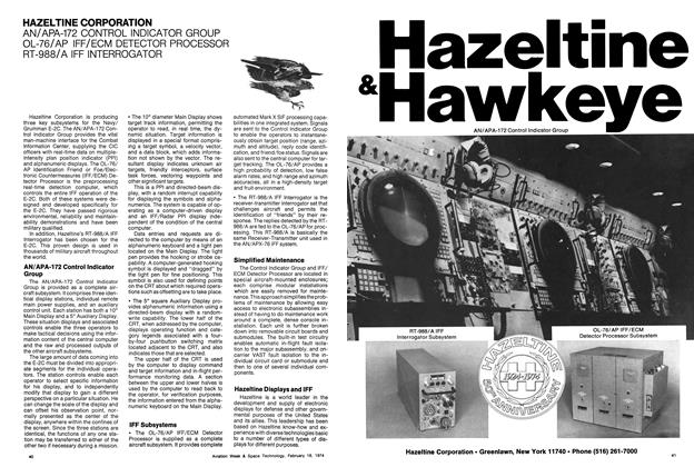 Advertisements, Page: 40 - February 18, 1974 | Aviation Week