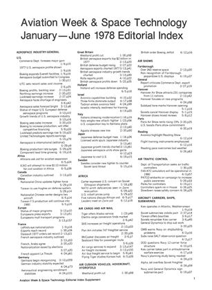 Advertisement, Page: 1a - August 21, 1978 | Aviation Week