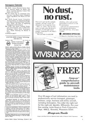 Advertisement, Page: 5 - October 5, 1981 | Aviation Week
