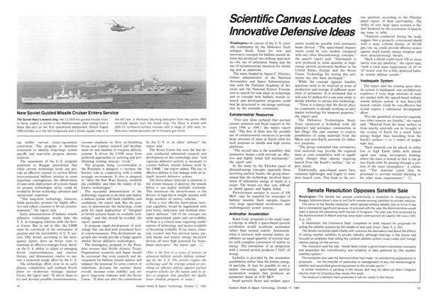 New Soviet Guided Missile Cruiser Enters Service, Page: 18 - October 17, 1983 | Aviation Week