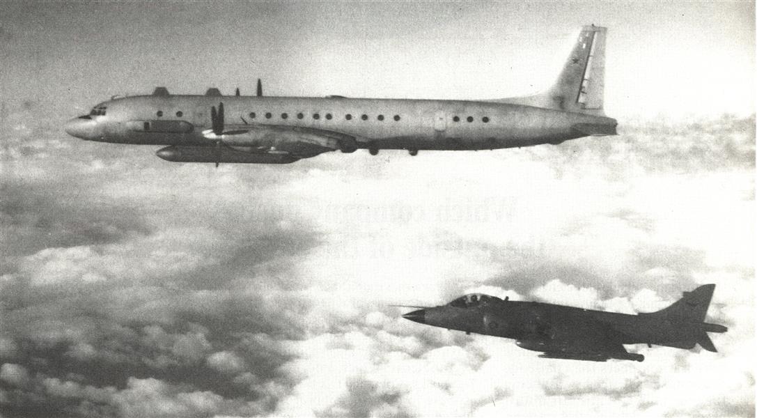 British Navy Sea Harrier Intercepts Soviet Coot Electronic Aircraft, Page:  - APRIL 29, 1985 | Aviation Week