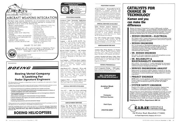 Boeing: Boeing Helicopters, Page: 90 - NOVEMBER 4, 1985 | Aviation Week