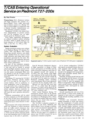 T/CAS Entering Operational Service on Piedmont 727-200s, Page: 43 - JUNE 23, 1986 | Aviation Week
