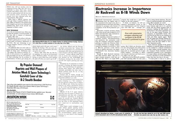 Advertisement: AVIATION WEEK & SPACE TECHNOLOGY, Page: 64 - FEBRUARY 6, 1989 | Aviation Week