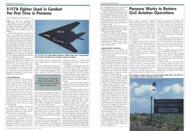 F-117A Fighter Used in Combat For First Time in Panama, Page: 32 - JANUARY 1, 1990 | Aviation Week