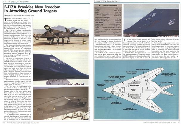 F-117A Provides New Freedom In Attacking Ground Targets, Page: 106 - MAY 14, 1990 | Aviation Week