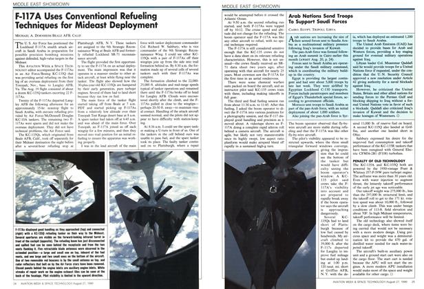 F-117A Uses Conventional Refueling Techniques for Mideast Deployment, Page: 24 - AUGUST 27, 1990 | Aviation Week