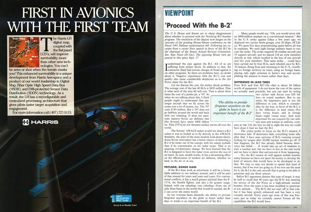 'Proceed With the B-2’, Page: 7 - OCTOBER 1, 1990 | Aviation Week