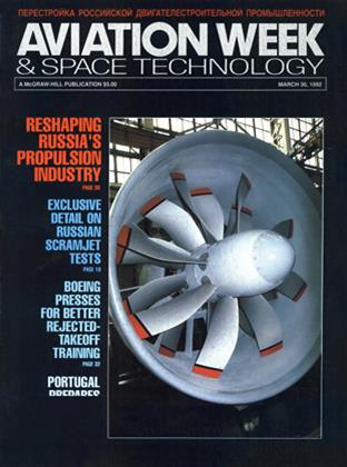 Aviation Week & Space Technology, Page: 0_1 - MARCH 30, 1992 | Aviation Week
