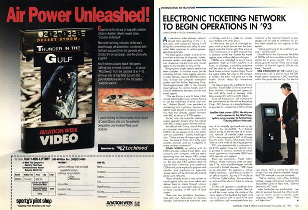 Advertisement: AVIATION WEEK, Page: 102 - NOVEMBER 23, 1992 | Aviation Week