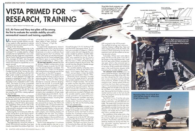 VISTA PRIMED FOR RESEARCH, TRAINING, Page: 54 - MARCH 6, 1995 | Aviation Week