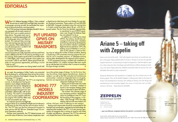 Boeing 777 Models Industry Cooperation, Page: 74 - MAY 13, 1996 | Aviation Week